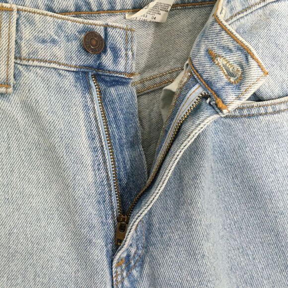 LEVIS 521 Vintage 90s Moms Jeans Tapered Leg Fit 6 Petite High Waist Light Wash - Picture 9 of 12